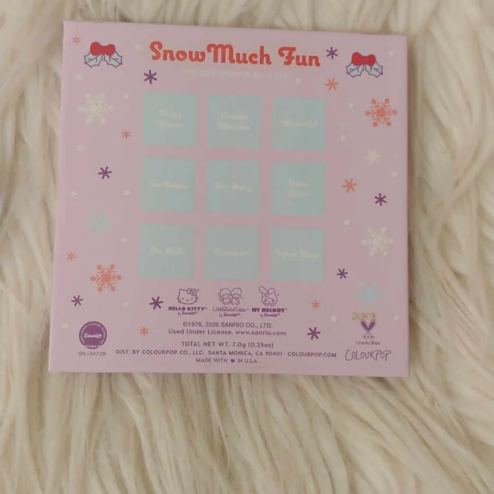 💖FIRM! NWT COLOURPOP X HELLO KITTY AND FRIENDS SNOW MUCH FUN EYESHADOW PALETTE